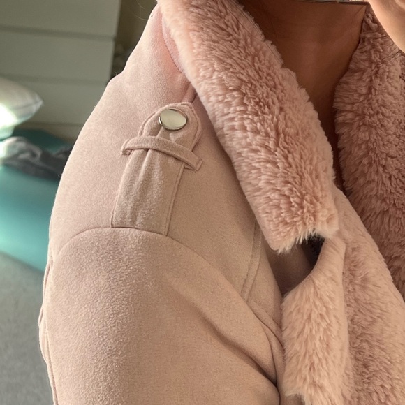 Forever 21 Pink Faux Fur Moto Jacket - Picture 6 of 10